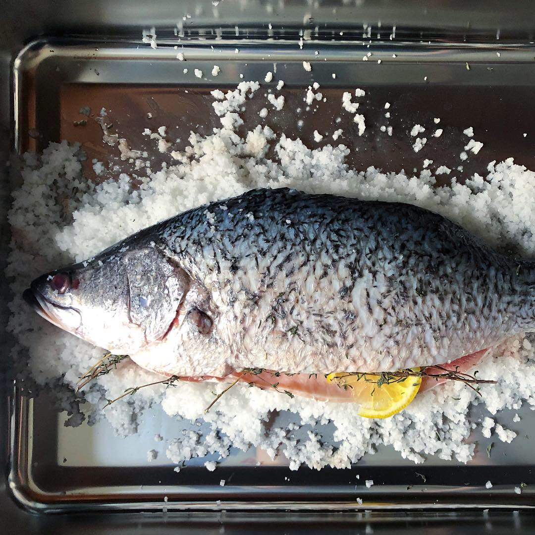 AIP Recipes - whole salt baked fish